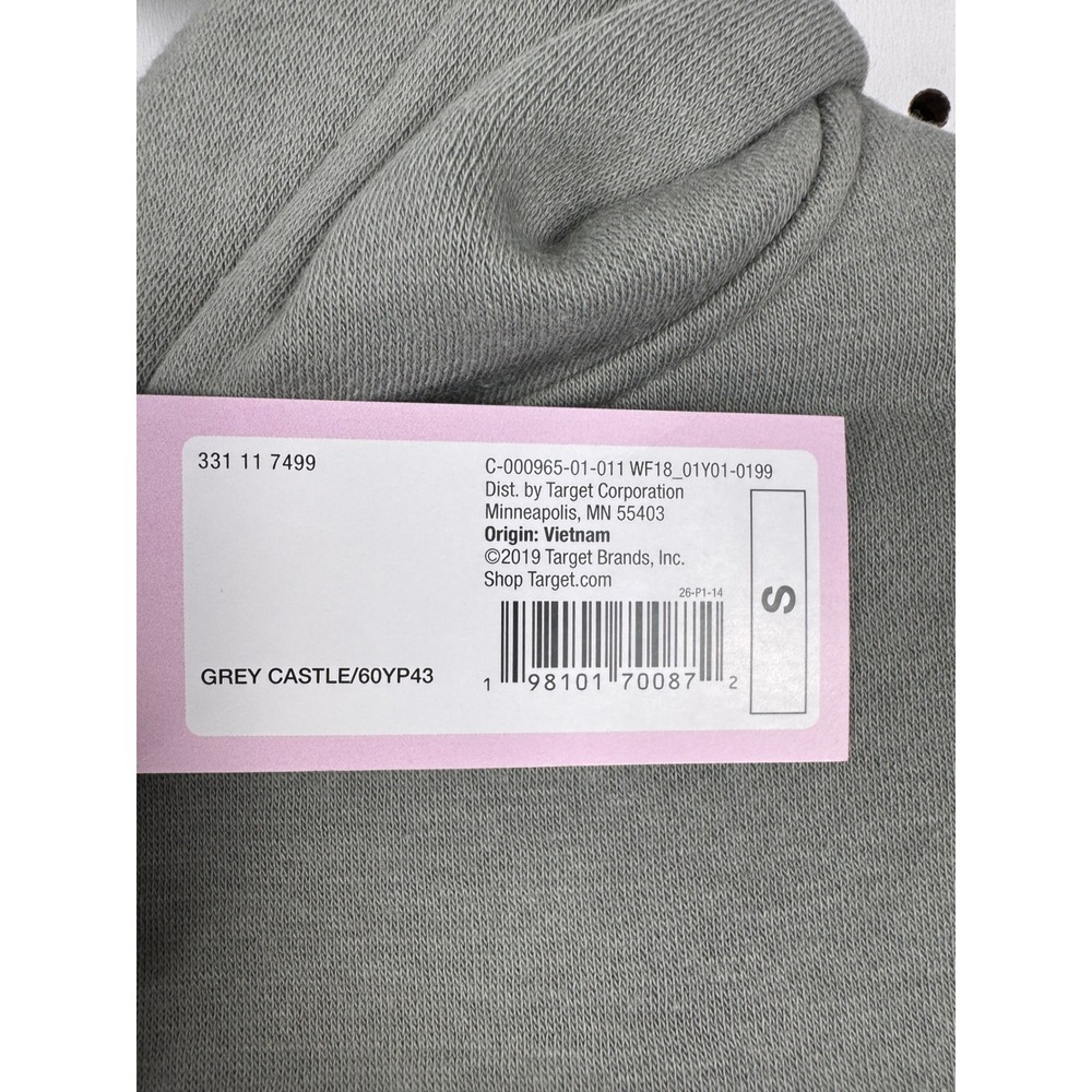 Wild Fable Womens Grey Cast Hooded Cropped Sweatshirt Size S NWT - Picture 3 of 3